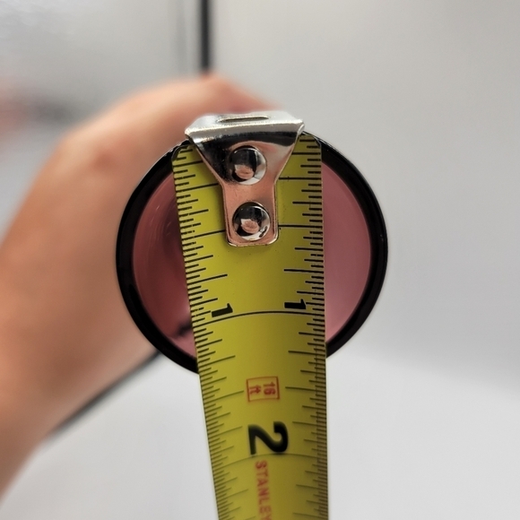 Vintage Deep Purple Etched Glass Vase - Picture 6 of 6